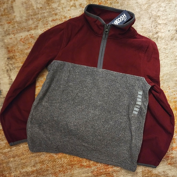 OshKosh OekoTex 1/4 Zip Fleece Jacket NWT - Picture 1 of 7